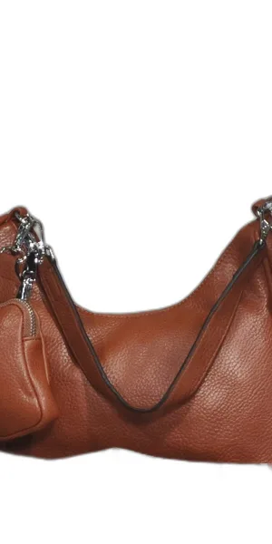 Borsa donna tracolla regolabile con motivo greco e borsellino incluso