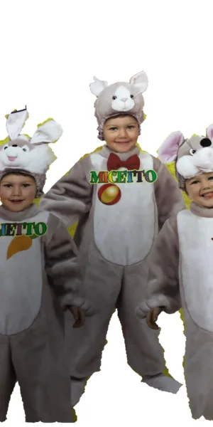 CONIGLIETTO GATTINO TOPOLINO 3 x1