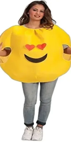 EMOTICON CUORE- COSTUME CARNEVALE FESTE A TEMA