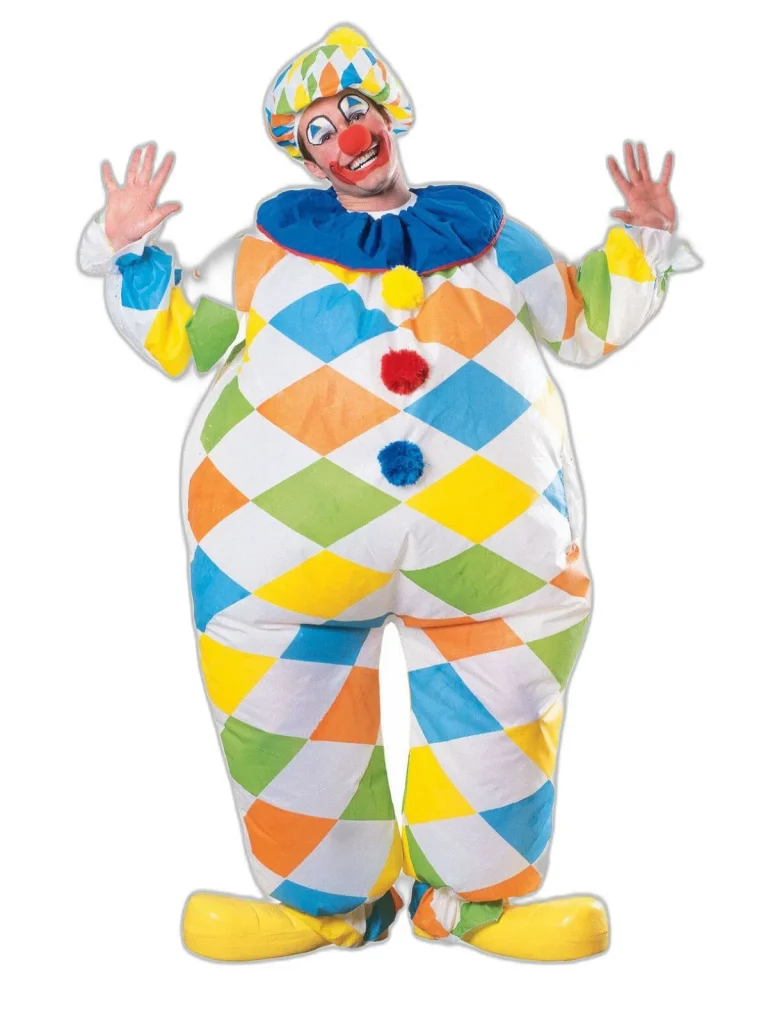 CLOWN PAGLIACCIO AUTOGONFIANTE A BATTERIE