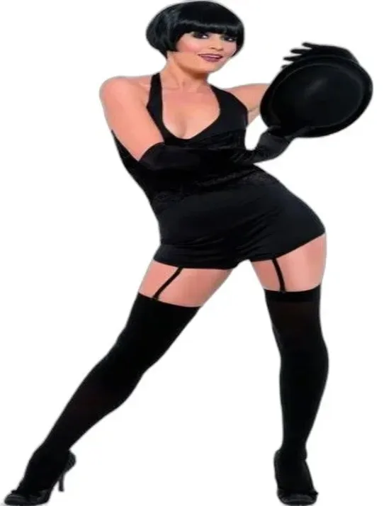 BALLERINA CABARET SEXY ANNI 20 - CPOSTUME CARNEVALE E FESTE A TEMA