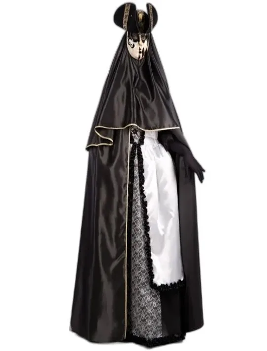 MANTELLO VENERZIANO '700 DELUXE 150cm - ACCESSORI CARNEVALE E FESTE A TEMA