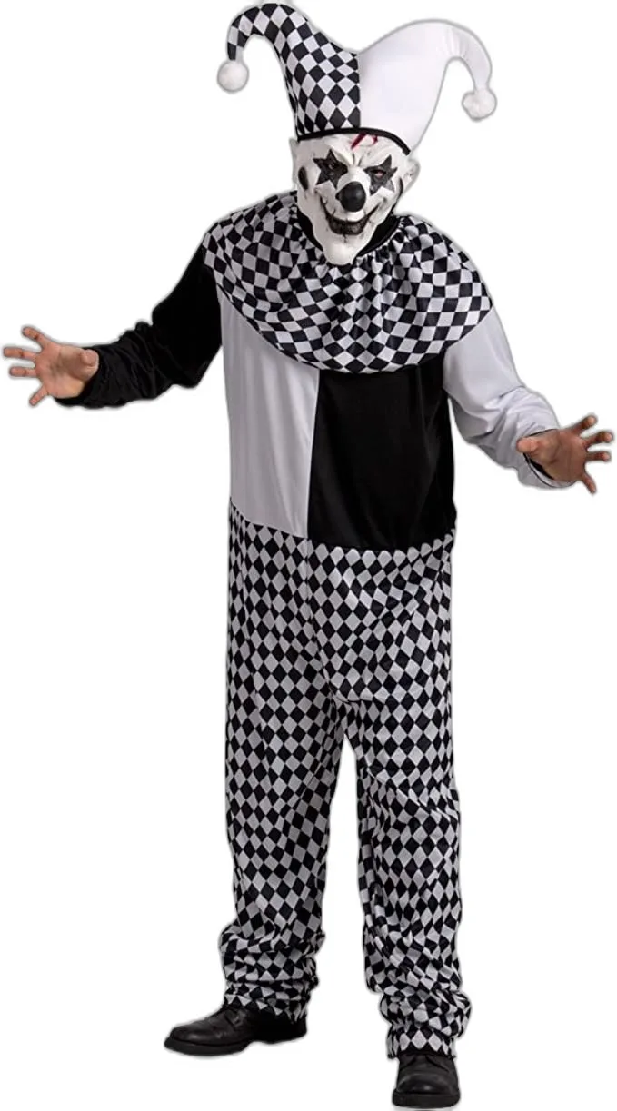 CLOWN PAGLIACCIO HORROR  - COSTUME HALLOWEEN CARNEVALE E FESTE  A TEMA