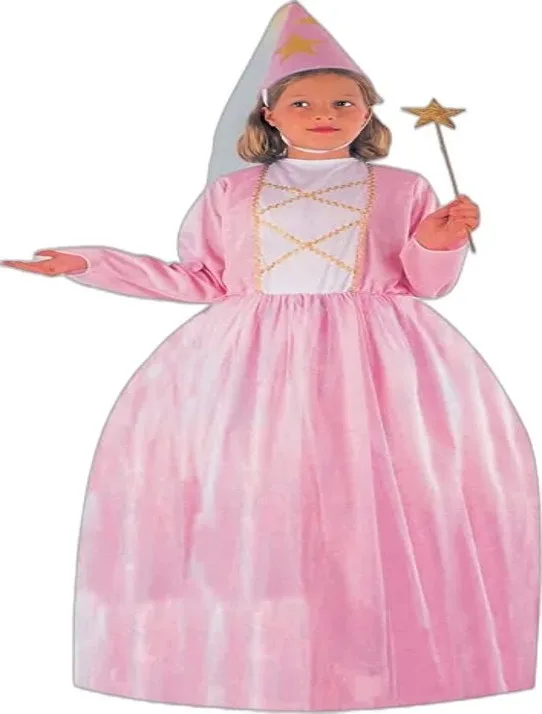 FATA ROSA CON CAPPELLO  - COSTUME CARNEVALE E FESTE A TEMA
