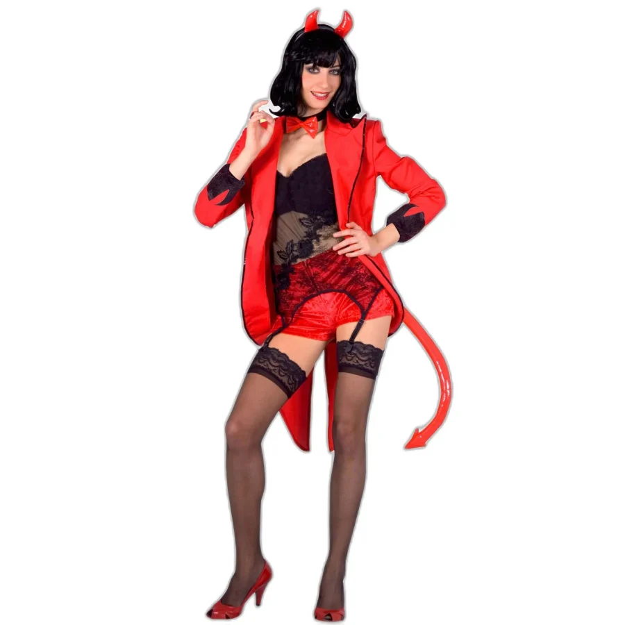 DIAVOLETTA SEXY - COSTUME HALLOWEEN CARNEVALE E FESTE  A TEMA