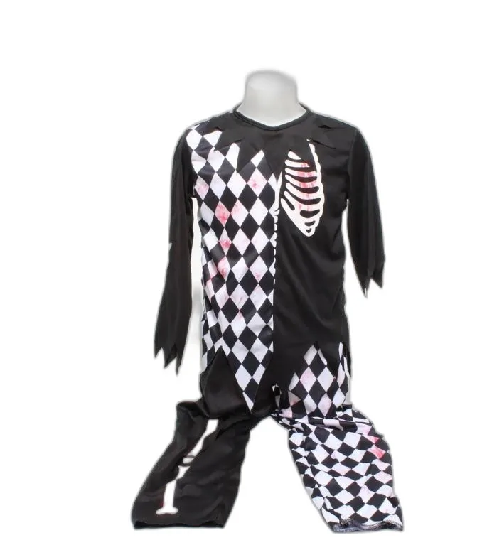 ARLECCHINO HORROR  - COSTUME HALLOWEEN  CARNEVALE E FESTE  A TEMA