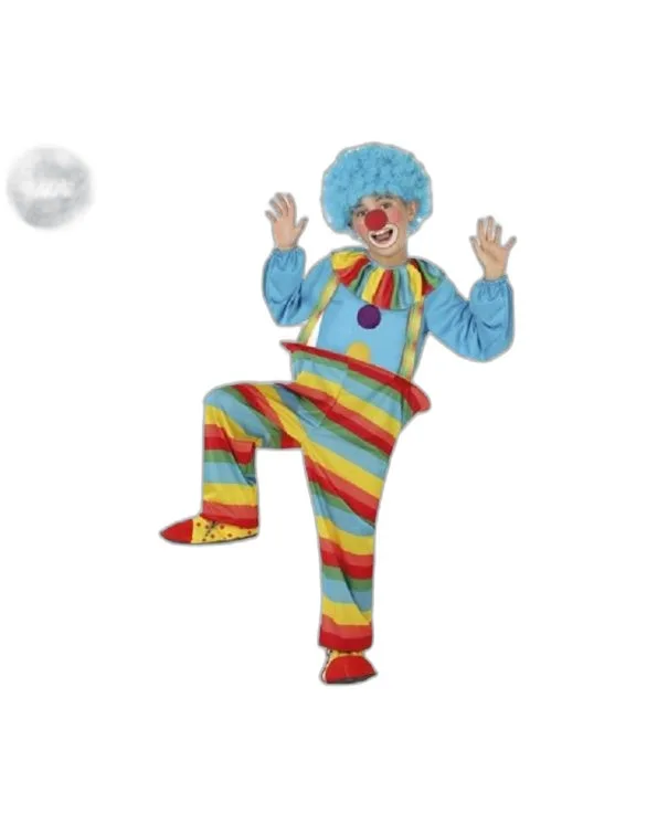 CLOWN AZZURRO - COSTUME CARNEVALE E FESTE A TEMA