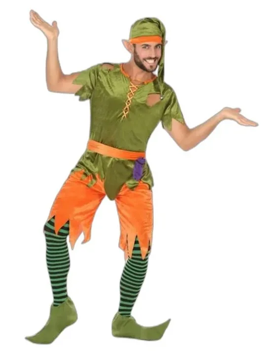 FOLLETTO ELFO DEI BOSCHI - COSTUME CARNEVALE E FESTE A TEMA