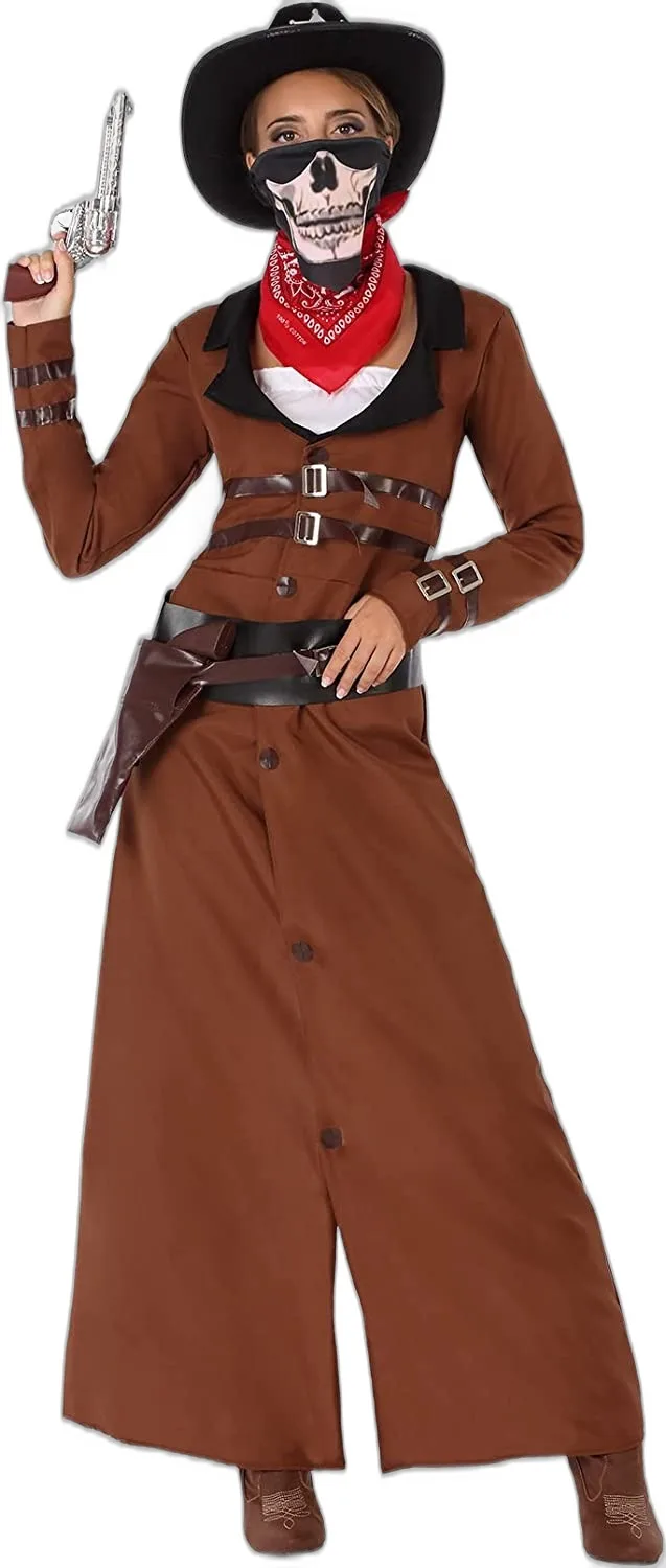 COWGIRL BANDITO FAR WEST - COSTUME CARNEVALE E FESTE A TEMA