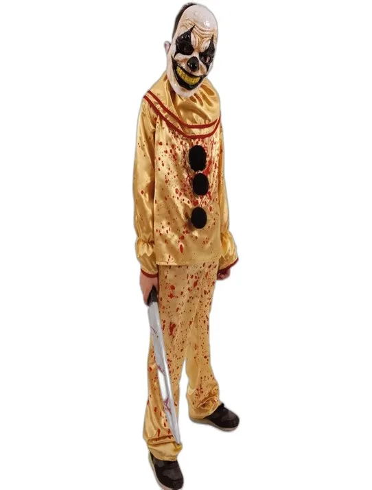 PAGLIACCIO MANIACO ASSASSINO CIRCUSSHELL - COSTUME HALLOWEEN E FESTE  A TEMA