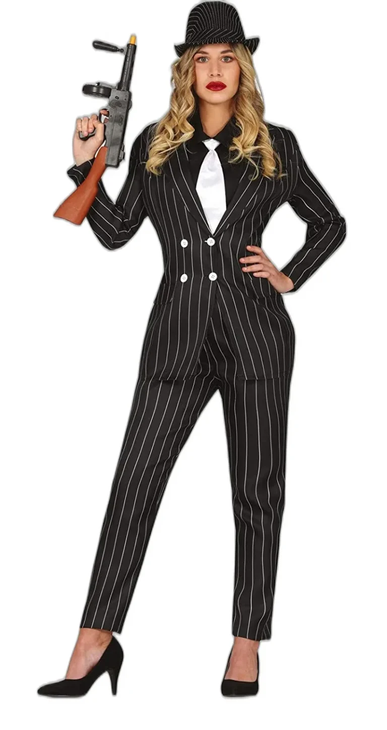 GANGSTER CHICAGO AL CAPONE - COSTUME CARNEVALE E FESTE A TEMA