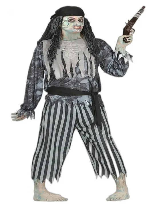 PIRATA FANTASMA   - COSTUME HALLOWEEN CARNEVALE E FESTE  A TEMA