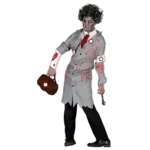 DOTTORE MEDICO ZOMBIE  - COSTUME HALLOWEEN CARNEVALE E FESTE  A TEMA