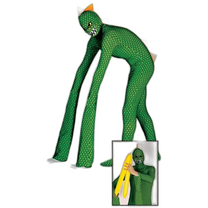 MOSTRO RETTILE MUTANTE DELUXE - COSTUME HALLOWEEN CARNEVALE E FESTE  A TEMA
