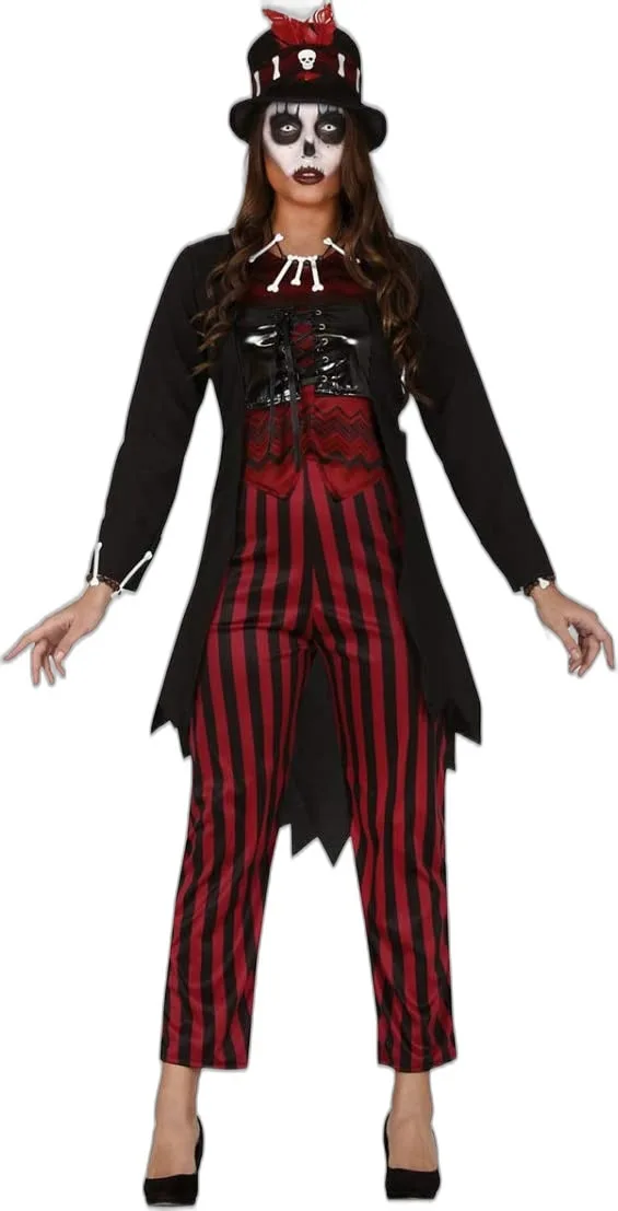 MAGA STREGA VODOO - COSTUME HALLOWEEN CARNEVALE E FESTE  A TEMA