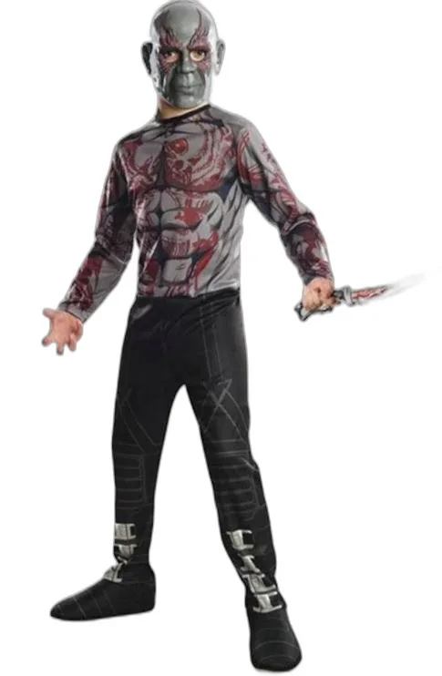 DRAX GUARDIANI DELLA GALASSIA ORIGINAL - MARVEL . COSTUME CARNEVALE E FESTE A TEMA